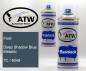 Preview: Ford, Deep Shadow Blue Metallic, 7C / 6049: 400ml Sprühdose + 400ml Klarlack - Set, von ATW Autoteile West.